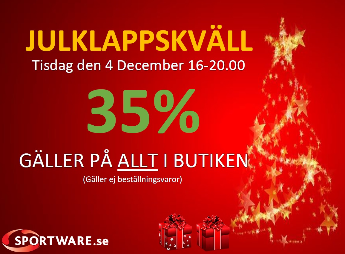 Julklappskväll med Sportware
